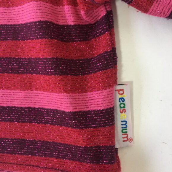 Please Mum Girls Baby Sz 6 Months Sparkle Red Pink Shirt Stripe Vancouver Canada - Picture 5 of 13
